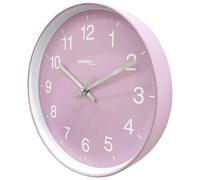 Technoline WT7530 - Orologio da parete analogico senza ticchettio, al quarzo, 25 cm, colore: rosa/bianco