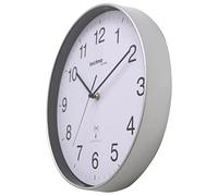 Technoline WT8030 - Orologio da parete con radio, colore: argento, 30 x 30 x 4,3 cm