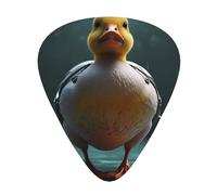 Technological Duck Prints - Plettri per chitarra, 12 pezzi, 3 diversi spessori, adatti per chitarre elettriche e acustiche