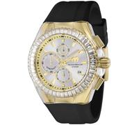 TechnoMarine Orologio da uomo con quadrante in argento al quarzo con cronografo crociera TM-121156