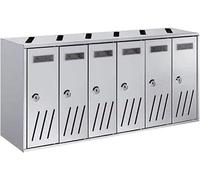 TECHNOMAX - CASELLARIO POSTALE CONDOMINIALE 6 POSTI - COLORE ARGENTO ANODIZZA...