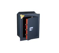 Technomax, Cassaforte a muro, Serie Gold Key modello GK/5V, apertura con chiave a doppia mappa, Dimensioni mm. 420 (H) x 340 (L) x 200 (P)