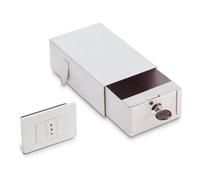 Technomax Cassaforte invisibile a chiave incasso muro (11x18x6,5cm) SECUR MAGIC