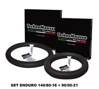 TECHNOMOUSSE COPPIA MOUSSE ENDURO 90/90/21 + 140/80/18 ANTIFORATURA PNEUMATICI