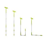 TECHNOSMART Lavavetri telescopico 3 in 1 | Pulisci finestre con Manico snodabile | Asta Lava vetri allungabile Fino a 1.91 m | con Panno in Microfibra, Tira Acqua in Gomma e Spazzola