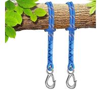 TECHO Corda per Altalena per Albero con Gancio, Corda di Fissaggio per Altalena, Sedia Sospesa per Esterni, Albero di Sospensione per Amache Yoga, 100cm 2 Pezzi