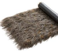 Techo De Paja Artificial - Techo De Paja Para Exteriores - Césped Decorativo De Estilo Tropical, Protección Solar Impermeable Ignífugo | Para Patios Sombra - 1 M De Ancho(Gray,1 * 14m/3.3 * 45.9 ft)