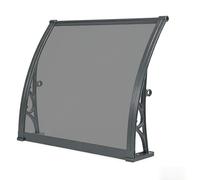Techo Lluvia de Aluminio Inoxidable para Entrada, Frontal Transparente, Protector Resistente al Viento, Cubierta Esterno Duradera y Elegante