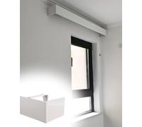 Techo para Ventana, 395cm s Oscurecimiento Montaje en Pared, Tablero Volante para Dormitorio y Sala de Estar, s de Privacidad y Decoración del Hogar