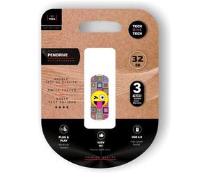 TechOnetech Clip Emoji Wink USB 2.0 32GB (Pendrive) NEW