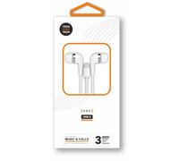 TechOneTech ear Tech Hop Cuffie intrauricolari USB-C - Microfono integrato - Cavo da 120 m - Bianco