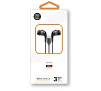 TechOneTech ear Tech Hop Cuffie intrauricolari USB-C - Microfono integrato - Cavo da 120 m - Nero