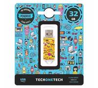 TechOneTech Emojis Memoria USB 2.0 32GB (Pendrive)