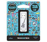 Techonetech PENDRIVE 32GB TECH ONE TECH Crazy Black Guitar