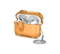 TECHPROTECT Custodia Protettiva Bounce Pro Case per AirPods Pro 3 con Moschettone AURICOLARI WIRELESS, Arancione