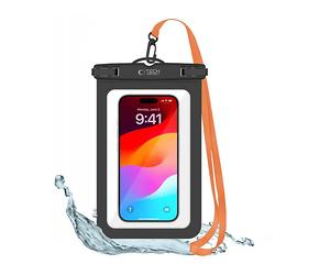 TECHPROTECT Protettiva B-7358 COVER per smartphone universale fino a 6,9", Nero-arancione
