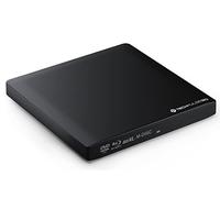 techPulse120 Masterizzatore Esterno USB 3.0 e Tipo C, Portatile, Ultra Sottile per Computer Notebook Ultrabook Windows 10 MacOS Apple iMAC MacBook (Blu-Ray Brenner, Nero)