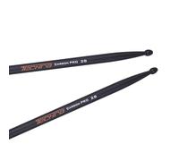 Techra Drumsticks - Carbon Pro2B | Bacchette per Batteria in Fibra di Carbonio | Anti-Vibrazione, Perfetto Bilanciamento e Grip Sicuro