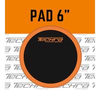 Techra Drumsticks - Pad per Esercizi Batteria 6" | Ideale per Allenamento e Riscaldamento | Design Portatile e Superficie Anti-Rumore