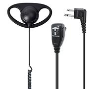 TechSide Auricolare Avvolgente forma D microfono PTT a 2 pin Motorola | Per Radio ricetrasmittenti | Compatibile con Motorola XT400 XT420 XT460 XT600d XT660d XT665d | Vigilanza Sicurezza TV Riprese