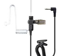 TechSide Cuffia auricolare trasparente per Microfono Altoparlante da Spalla TSMIC Jack 3.5mm + Per Radio ricetrasmittenti Bodyguard | Compatibile TSMIC TSMIC-M MOTOROLA YAESU