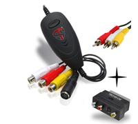 TechSide Video Grabber 2025 Convertitore VHS in Digitale USB 2.0 con SCART e RCA