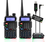 Techside Walkie Talkie Aggiornato Potenza 8W | 8 Pmr 69 Lpd Tri-Power | Dual Band Vhf/Uhf | Compatibile Canali Preinstallati Midland G9 Pro UV5R Ti-F8+ Softair Vigilanza Trekking | Garanzia Ita (2 Pz)