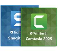 TechSmith Camtasia 2026 + Snagit 2026 Bundle Renewal EDU Rinnovo 1 Anno 50 - 99 User