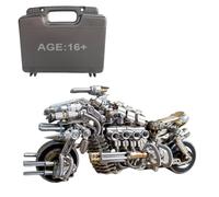 TechSpieler Puzzle in metallo 3D, Desperate Pursuit moto, modello di montaggio fai da te, regalo creativo per adolescenti e adulti (600 pezzi)