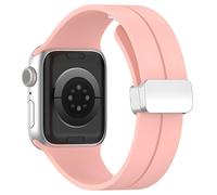 Techsuit - Cinturino di ricambio - Apple Watch 1 / 2 / 3 / 4 / 5 / 6 / 7 / 8 / 9 / SE / SE 2 / Ultra / Ultra 2 (42 / 44 / 45 / 49mm) - Rosa