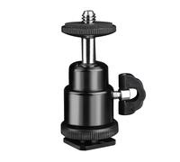 Techsuit - Supporto per action camera GoPro / treppiedi regolabili con compatibilità vite 1/4" - nera