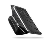 Techsuit - supporto sportivo per il braccio (TH10) - Per telefoni fino a 6,5" - Grigio / bianco
