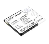 TECHTEK Batteria 1300mAh compatibile con [Panasonic] KX-TU150, KX-TU150EXR, KX-TU155, KX-TU155EXCN, KX-TU155EXRN, KX-TU160, KX-TU550 sostituisce 454854AR, 454854AR-E