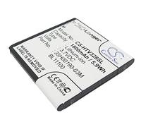TECHTEK Batteria 1600mAh compatibile con [HTC] Desire Q, Desire U, V, VC, X, PM66100, Proto, T327D, T327T, T327W, T328d, T328e, T328h, T328T, T328W, T329D, T329T, T329W sostituisce 35H00177-00M, 35H0