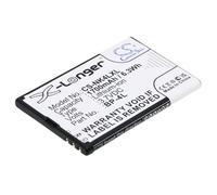 TECHTEK Batteria 1700mAh compatibile con [Nokia] 6760 Slide, Clipper, E52, E55, E61i, E63, E71, E71x, E72, E90, E90 Communicator, E90i, N810, N810 Internet Tablet, WiMAX Edition, N97, RM-683 FBA