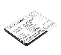 TECHTEK Batteria 1750mAh compatibile con [Greatcall] 4043SJ, Flip 4053, Jitterbug Flip, Lively per [TCL] 4056L, 4056W, 4058R, Pro, VZW-TCL-4056, per [Alcatel] 4056SPP, 4058R, One Touch Pop 3 4.5, One