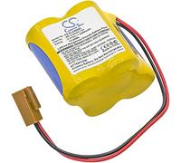 TECHTEK Batteria 2400mAh compatibile con [Fanuc] 18-T series programmable logic controllers, ALPHA iSV CNC system amplifiers, BETA iSV CNC system amplifiers, BETA iSVSP Rob FBA
