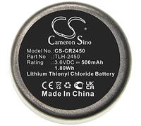 TECHTEK Batteria 500mAh compatibile con [Testo] 184-T4 sostituisce TLH-2450