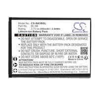 TECHTEK Batteria 550mAh compatibile con [NOKIA] 2610, 3220, 3230, 5070, 5140, 5140i, 5200, 5300, 5300 XpressMusic, 5320 XpressMusic, 5500, 5500 Sport, 6020, 6021, 6060, 6061, 6062, 6070, 6080, 6101