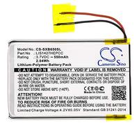 TECHTEK Batteria 550mAh compatibile con [Sony] MDR-DS6500, MDR-RF865R, MDR-RF985R, MDR-XB650BT, MDR-XB950B1, MDR-XB950BT, MDR-ZX330, MDR-ZX330BT, NW-A25, NW-A26, NW-A27, NWZ-E463, NWZ-E464, NWZ-S FBA