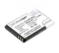 TECHTEK Batteria 900mAh compatibile con [Rollei] 10050, 10051, 10052, 10053, Sportsline 60, Sportsline 80, per [Nokia] 2610, 3220, 3230, 5070, 5140, 5140i, 5200, 5300, 5320 XpressMusic, 5500, 5500 Sp