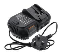 TECHTEK Caricabatterie compatibile con [DeWalt] 120V MAX, 12V MAX Li-ion, 20V 60V CL3.C18S, DCB184, DCB184-XJ, DCB184-XR, DCD700, DCD710, DCD710D2-QW, DCD710N, DCD710S2, DCD740, DCD740B, DCD771, DCD7