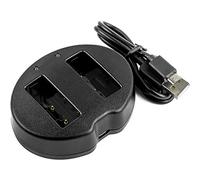 TECHTEK Caricabatterie compatibile con [Olympus] E-400, E-410, E-420, E-450, E-620, E-P2, E-P2, E-PC2, E-PL5, E-PL6, E-PL7, E-PL8, E-PM2, EP-1, EP-1 Pen, Evolt E-400, Evolt E-410, E-420, E-450, E-620
