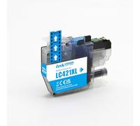 Techtek Cartuccia d’inchiostro 10ml compatibile con [Brother] DCP-J 1050 DW, DCP-J 1140 DW, 1800 MFC-J 1010 sostituisce LC-421XL (LC421XLC)