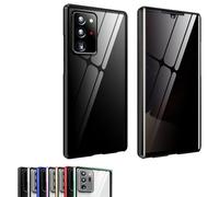 Techterio for Samsung Ultra Privacy Case, Techterio Privacy Case for Samsung S22/23/24 Ultra, 360° Double-Sided Anti Peeping Magnetic Tempered Glass Phone Case (S24U,Black)
