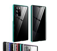Techterio Magnetic Phone Case S22/S23/S24 Ultra Privacy Case, Magnetic Mobile Phone Case, Anti-Peep Screen, Full Coverage (Green,S24U)