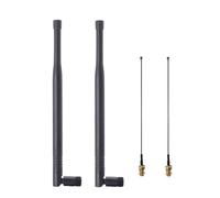 TECHTOO LoRa, antenna omnidirezionale da 915 MHz, 5 dBi, con attacco SMA maschio + cavo antenna WiFi IPEX a coda di maiale per dispositivo meshtastic Heltec Lora LoRa32 V3 ESP32 S3 WIFI + scheda di