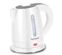 Techwood Bollitore Elettrico, 1 L, Colore Bianco e Grigio