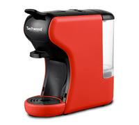 Techwood Caffettiera Expresso Multi-Capsule, Rosso