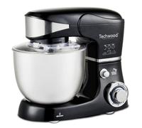 Techwood TRO-1056 Robot impastatrice-5 l-1000 W, Metallo, 6 velocità, Nero